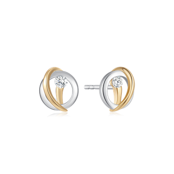 Sølvforgyldt ørestikker, von Støvring Design