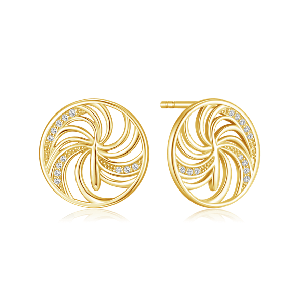Sølvforgyldt  ørestikker, von Støvring Design