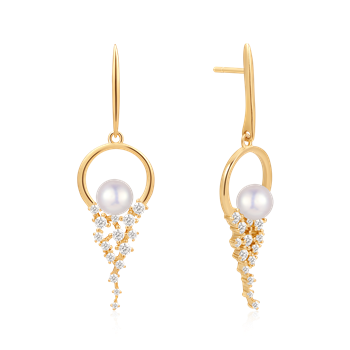 Sølvforgyldt ørehænger, von Støvring Design