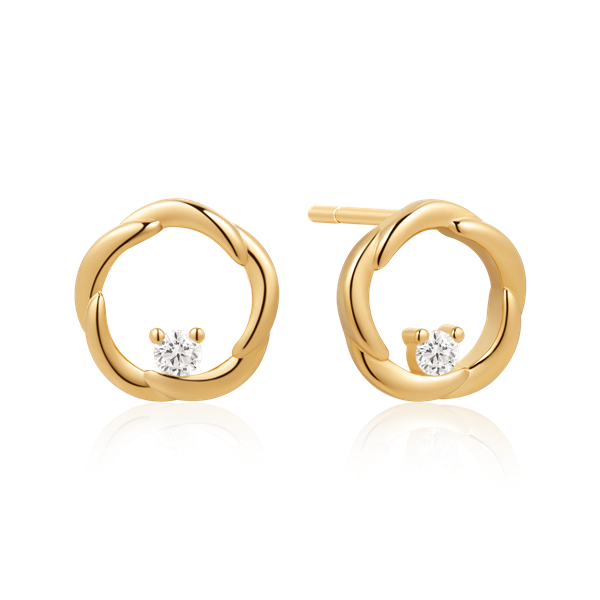 Sølvforgyldt ørestikker, von Støvring Design