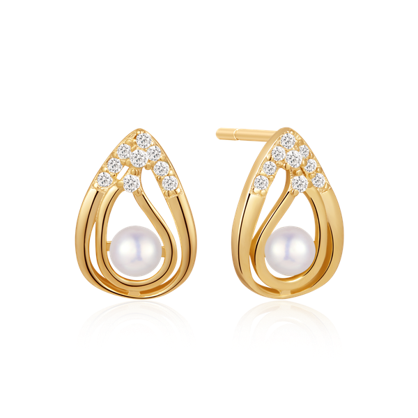 Sølvforgyldt ørestikker, von Støvring Design