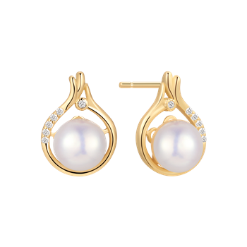 Sølvforgyldt ørestikker, von Støvring Design