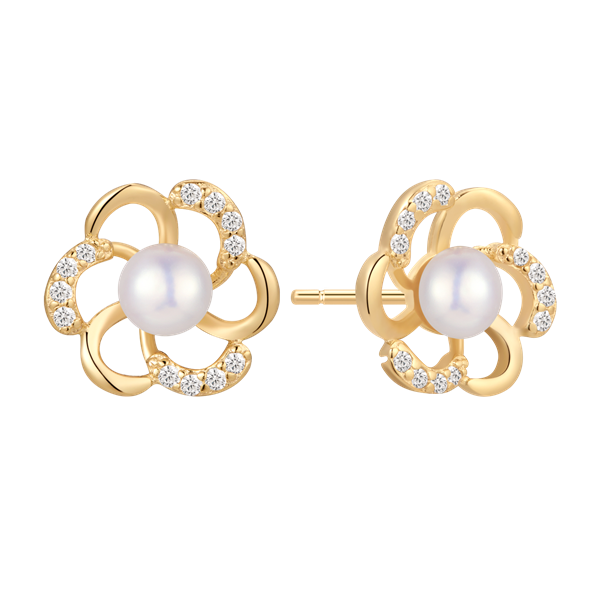 Sølvforgyldt ørestikker, von Støvring Design