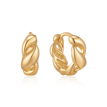 Sølvforgyldt creoler, von Støvring Design