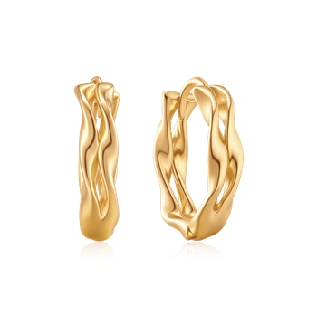 Sølvforgyldt creoler, von Støvring Design