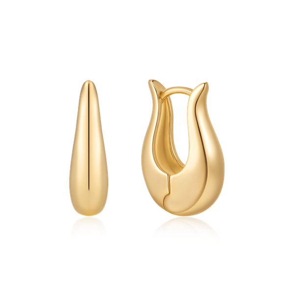 Sølvforgyldt creoler, von Støvring Design
