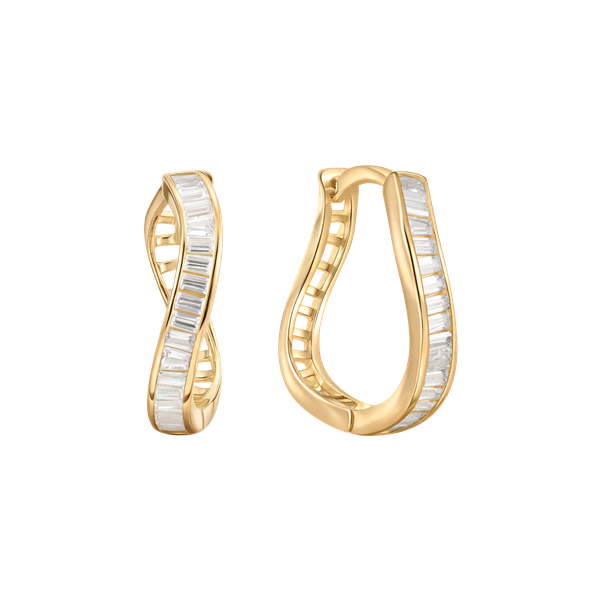 Sølvforgyldt creoler, von Støvring Design