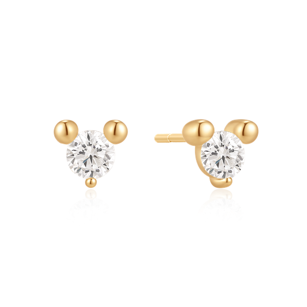 Sølvforgyldt ørestikker, von Støvring Design