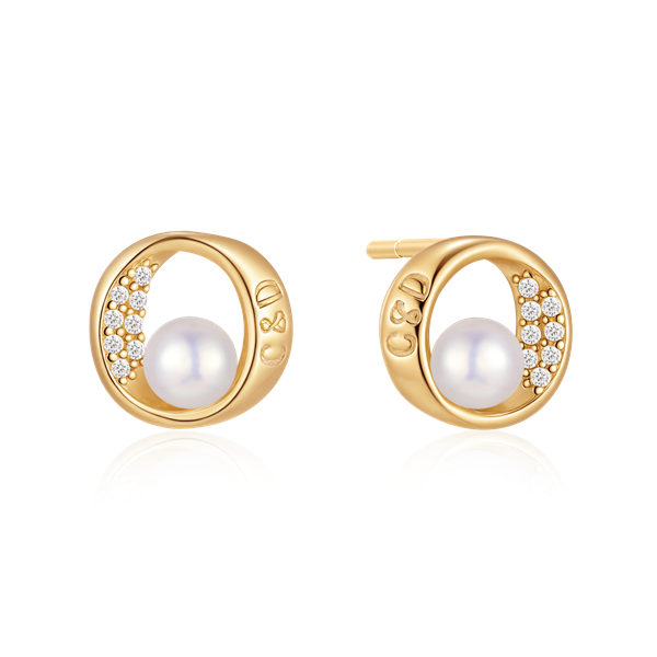 Sølvforgyldt ørestikker, von Støvring Design