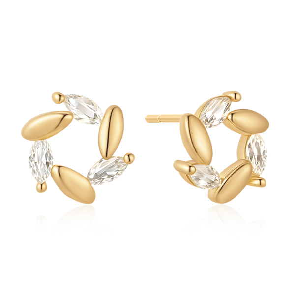 Sølvforgyldt ørestikker, von Støvring Design