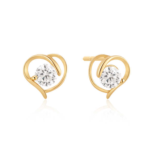 Sølvforgyldt ørestikker, von Støvring Design
