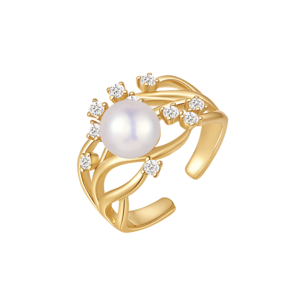 Sølvforgyldt ring, von Støvring Design