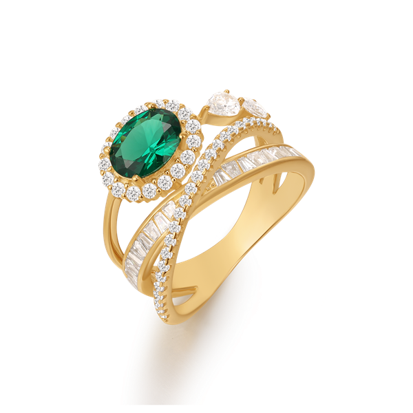 Sølvforgyldt ring, von Støvring Design