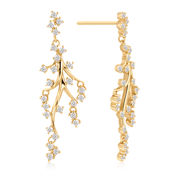 Sølvforgyldt ørehænger, von Støvring Design