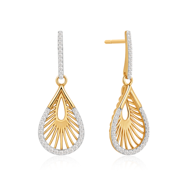 Sølvforgyldt ørehænger, von Støvring Design