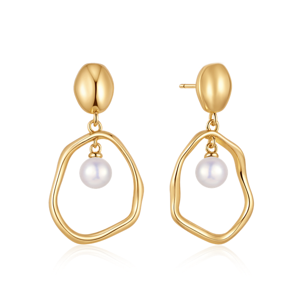 Sølvforgyldt ørehænger, von Støvring Design