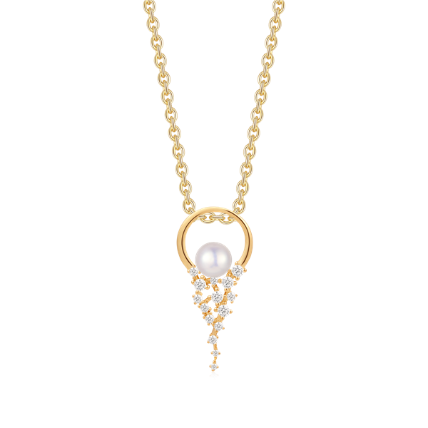 Sølvforgyldt halskæde, von Støvring Design