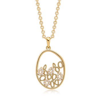 Sølvforgyldt halskæde, von Støvring Design