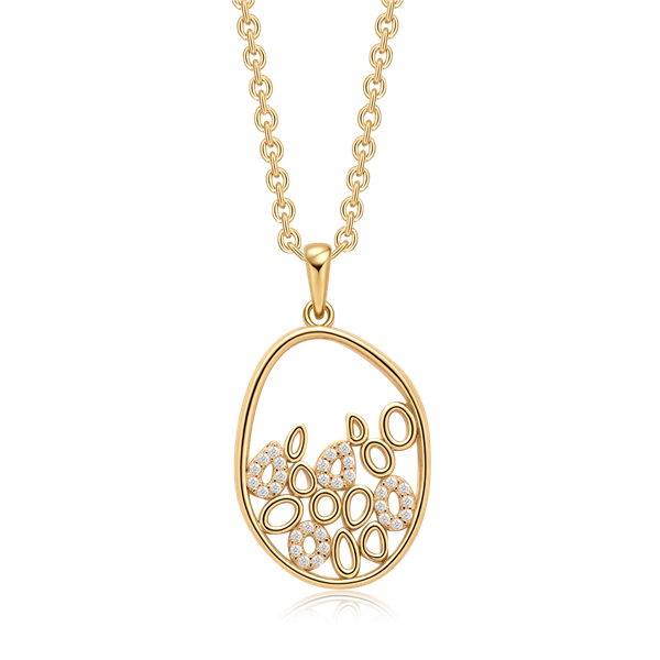 Sølvforgyldt halskæde, von Støvring Design