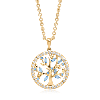 Sølvforgyldt halskæde, von Støvring Design