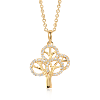 Sølvforgyldt halskæde, von Støvring Design