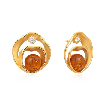 Sølvforgyldt ørestikker, von Støvring Design