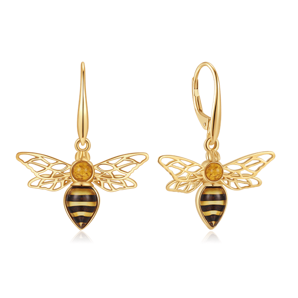 Sølvforgyldt ørehænger, von Støvring Design