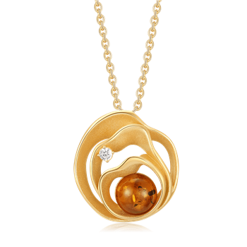 Sølvforgyldt halskæde, von Støvring Design