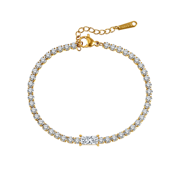Stål forgyldt armbånd, von Støvring Design