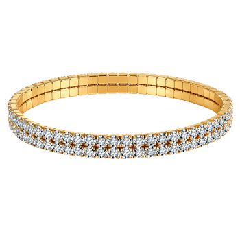 Stål forgyldt armbånd, von Støvring Design