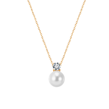 Stål forgyldt collier, von Støvring Design