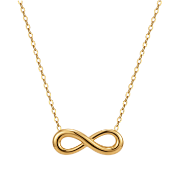 Stål forgyldt collier, von Støvring Design