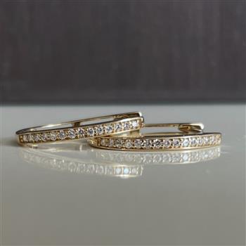 Creol knæk 14 karat 0,12 ct WSI, von L&G