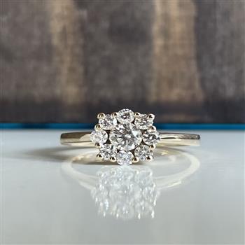 Ring 14 karat guld BIG BLOOM 0,60 ct, von L&G