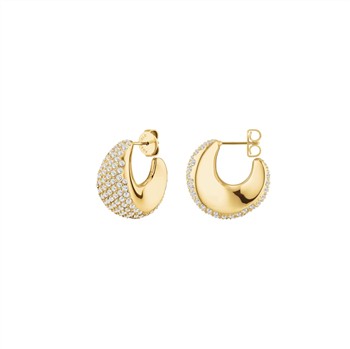 Rosefield Pave Half Moon Hoops JEPMG-J1224, von Rosefield