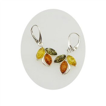 Earring - 925 with Amber Ørering, von San - Links of Joy
