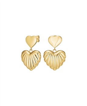 Rosefield Double Heart Earrings JEDHG-J984, von Rosefield