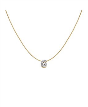 Rosefield Pave Letter G Necklace JNMGG-J1079, von Rosefield