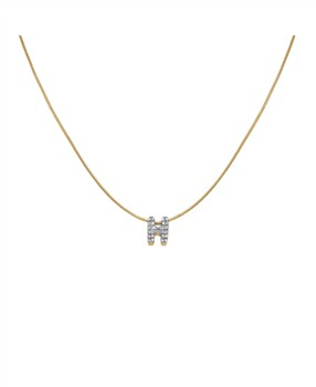 Rosefield Pave Letter H Necklace JNMHG-J1080, von Rosefield