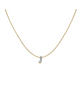 Rosefield Pave Letter J Necklace JNMJG-J1082, von Rosefield