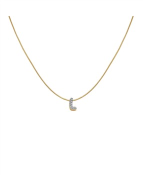 Rosefield Pave Letter L Necklace JNMLG-J1084, von Rosefield