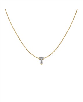 Rosefield Pave Letter T Necklace JNMTG-J1092, von Rosefield