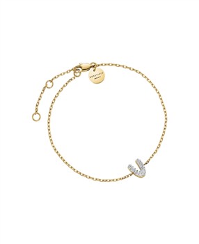 Rosefield Pave Letter V Bracelet JBMVG-J1122, von Rosefield