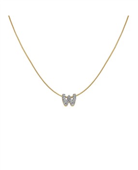 Rosefield Pave Letter W Necklace JNMWG-J1095, von Rosefield