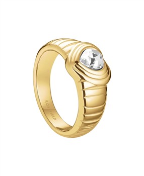 Rosefield Ridged Heart Ring JRWH52G-J994, von Rosefield