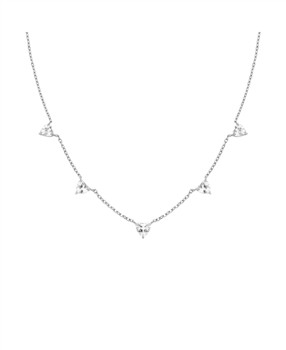 Rosefield Row of Hearts Necklace JNRHS-J1006, von Rosefield