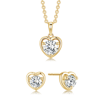 Sølvforgyldt smykkesæt, von Støvring Design