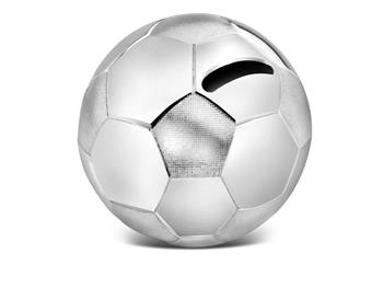 Sparebøsse fodboldf, sølvfarvet, von Noa Kids