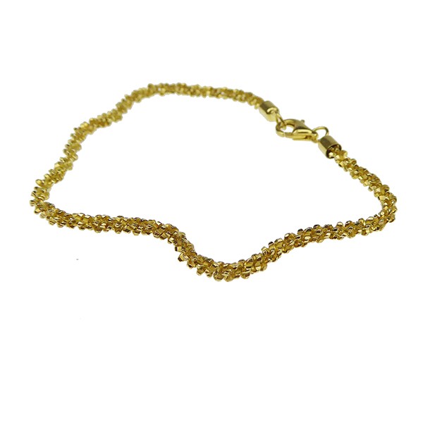 Armbånd & halskæde - Goldplated/925-DiamondCut=2,8mm diameter 21cm, von San - Links of Joy