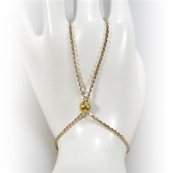 Hand Jewellery Sterlingsølv/925 Goldplated L, von San - Links of Joy